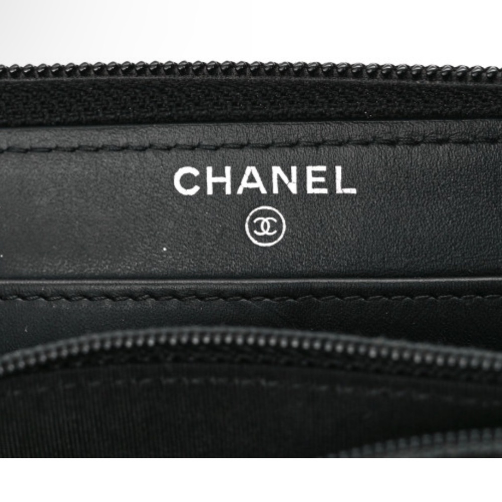 🔥CHANEL Caviar Large Timeless CC Zip Around Wallet in Black - Picture 6 of 10